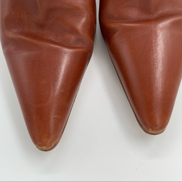 Manolo Blahnik Cognac Boots - Picture 8 of 8